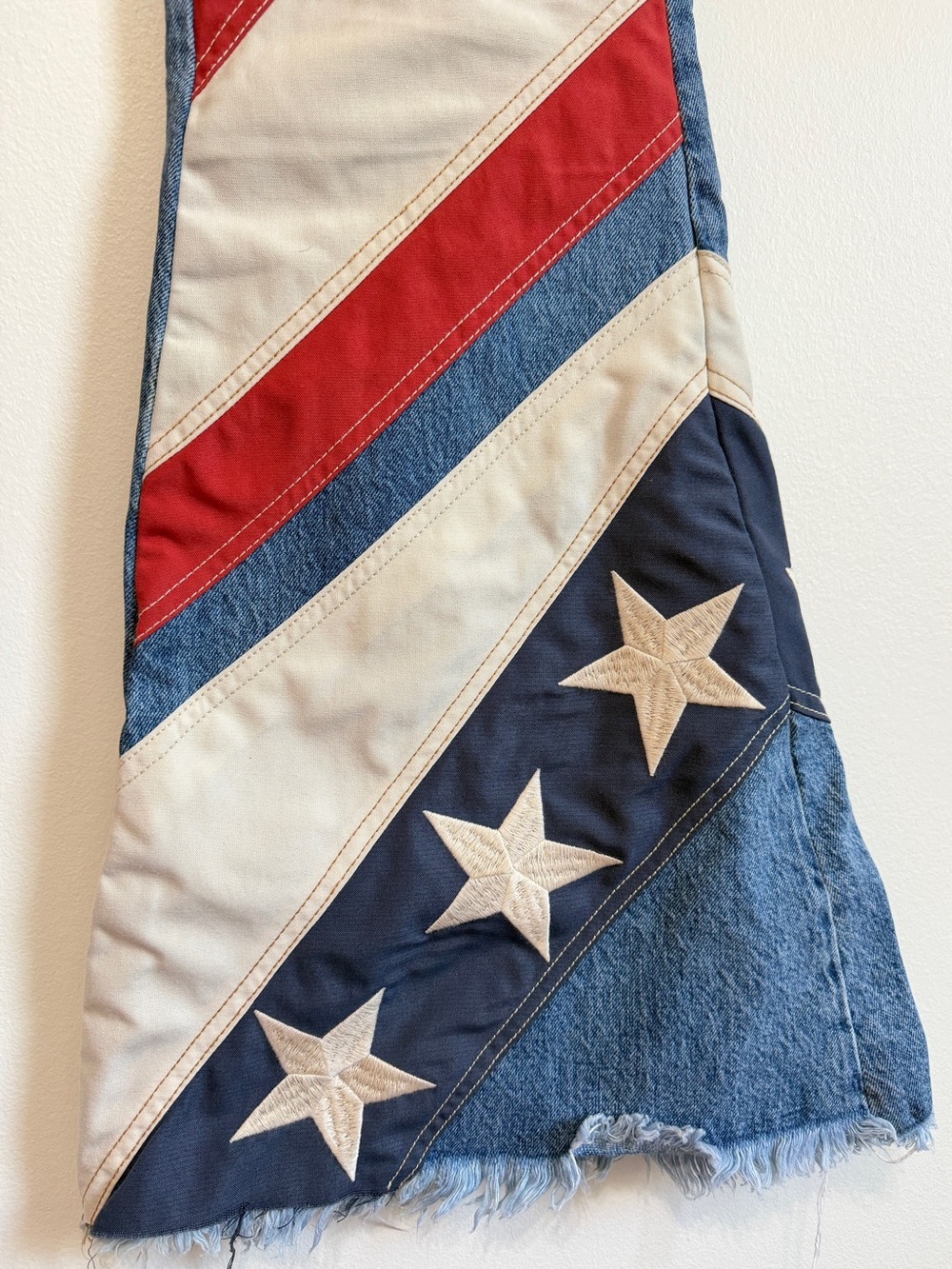 Free People Betsy USA Flare Jeans Flag RARE We the Free Size 30 Women’s NEW NWOT - Picture 9 of 12